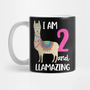 2Nd Birthday Llama I M 2 Years Old And Llamazing Mug